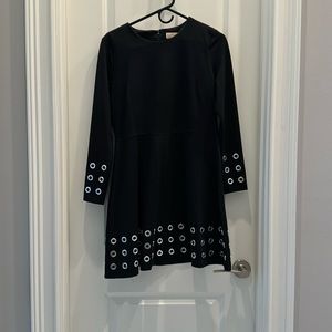 Little black dress with embellished details by Michael Kors